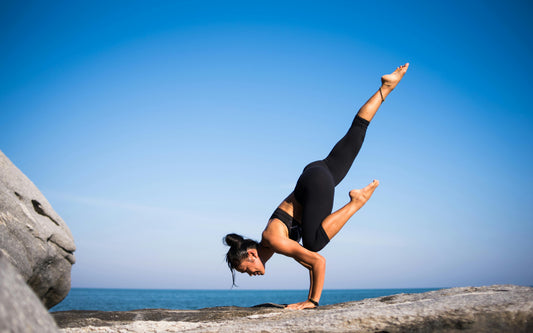 “Woman strength training and walking outdoors in morning light.”