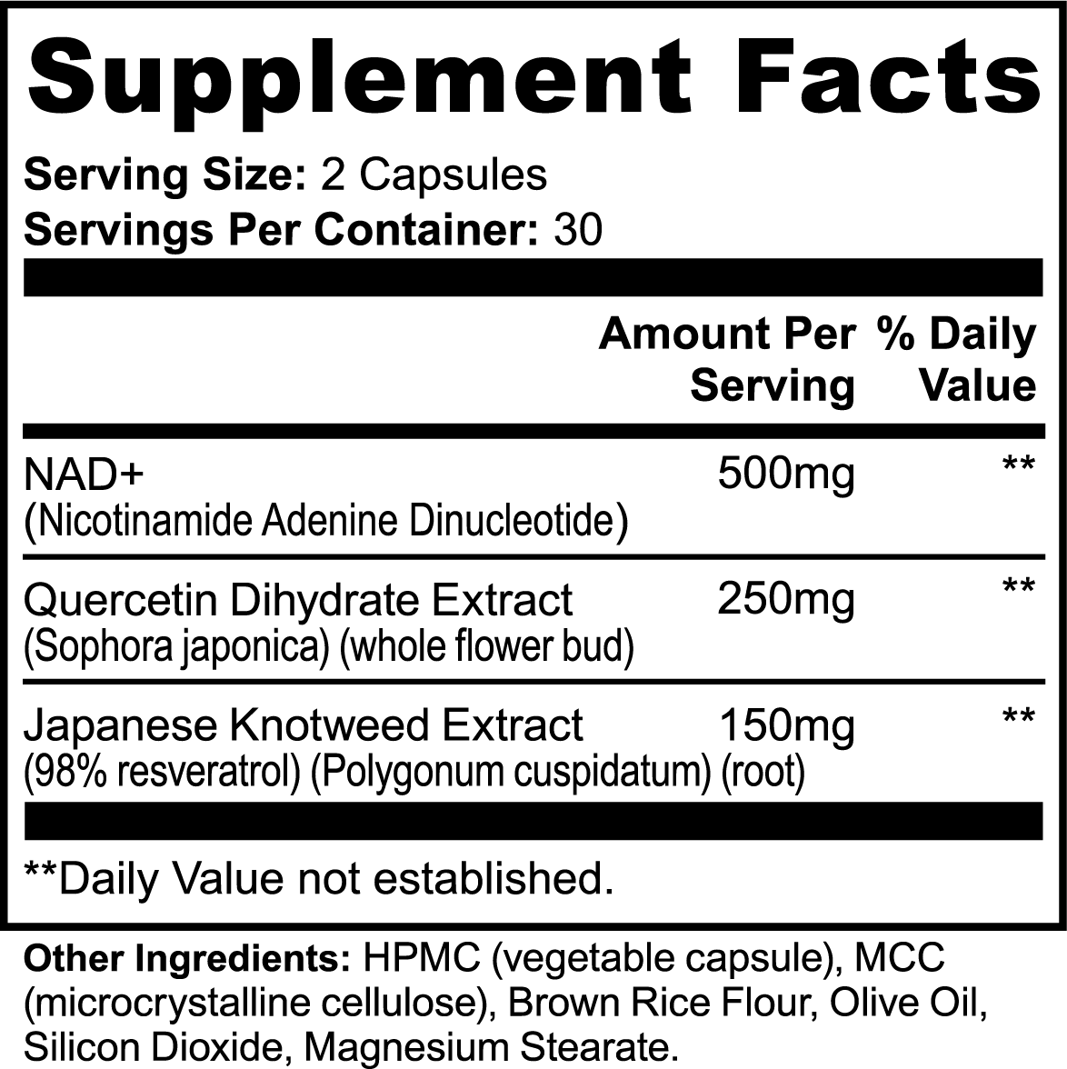 Longevity Complex with NAD+
