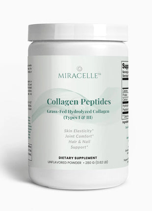 Premium grass-fed collagen peptides to support skin elasticity, joint comfort, and strong hair & nails. Unflavored powder that blends smoothly.