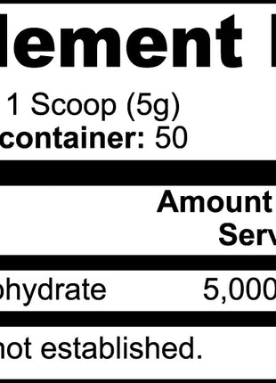 Pure creatine monohydrate to support strength, cellular energy, recovery, and focus—no fillers. 5 g per serving. Non-GMO. Made in the USA.