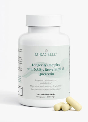 Clean, non-stimulating support for cellular energy, focus, and antioxidant protection with NAD+, resveratrol, and quercetin. Made in the USA cGMP.