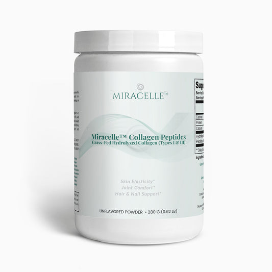 Miracelle Hydrolyzed Collagen Peptides — 280 g tub front