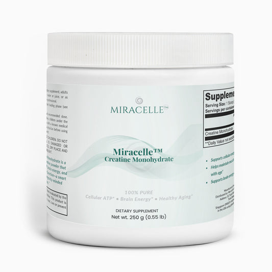 Miracelle Creatine Monohydrate — 250 g tub front