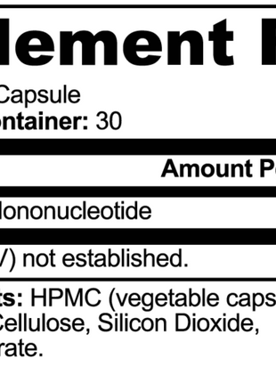 Miracelle™ Pure NMN provides 500mg NMN per capsule to support NAD+ precursor pathways, cellular energy metabolism, mitochondrial function, and healthy aging.